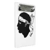 Mini-Zwischenablage mit der Flagge von Korsika Mini Klemmbrett (Schrägansicht)