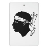 Mini-Zwischenablage mit der Flagge von Korsika Mini Klemmbrett (Rückseite)