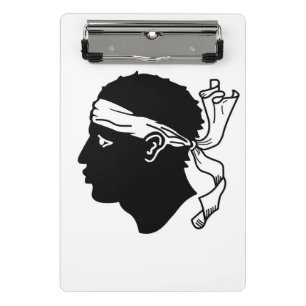 Mini-Zwischenablage mit der Flagge von Korsika Mini Klemmbrett