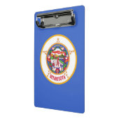 Mini-Zwischenablage mit der Flagge von Minnesota, Mini Klemmbrett (Gewinkelt2)