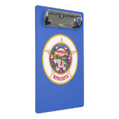 Mini-Zwischenablage mit der Flagge von Minnesota, Mini Klemmbrett (Schrägansicht)
