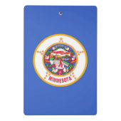 Mini-Zwischenablage mit der Flagge von Minnesota, Mini Klemmbrett (Rückseite)