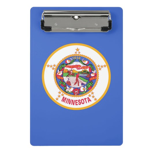 Mini-Zwischenablage mit der Flagge von Minnesota, Mini Klemmbrett (Vorderseite)
