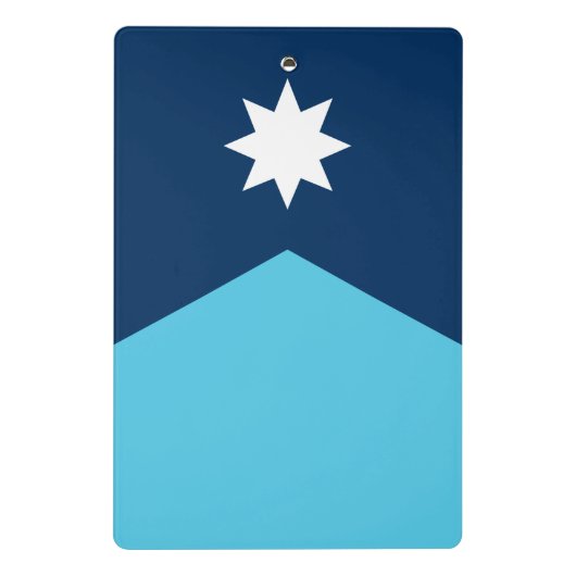 Mini-Zwischenablage mit der Flagge von Minnesota, Mini Klemmbrett (Rückseite)