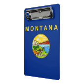 Mini-Zwischenablage mit der Flagge von Montana, US Mini Klemmbrett (Gewinkelt2)