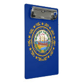 Mini-Zwischenablage mit der Flagge von New Hampshi Mini Klemmbrett (Schrägansicht)