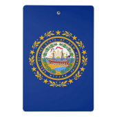 Mini-Zwischenablage mit der Flagge von New Hampshi Mini Klemmbrett (Rückseite)