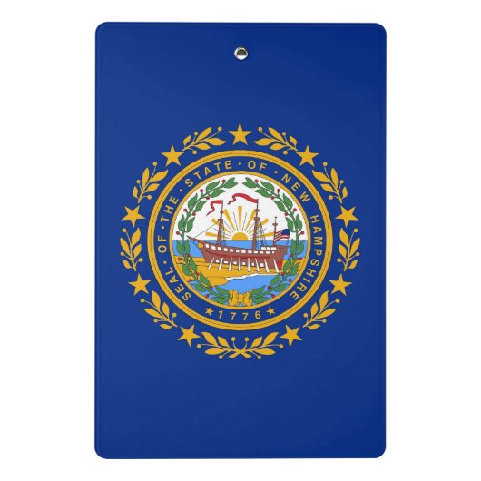 Mini-Zwischenablage mit der Flagge von New Hampshi Mini Klemmbrett (Rückseite)