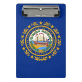 Mini-Zwischenablage mit der Flagge von New Hampshi Mini Klemmbrett (Vorderseite)