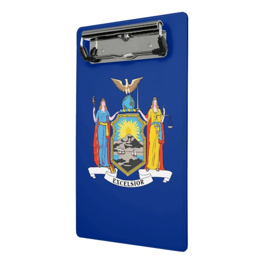 Mini-Zwischenablage mit der Flagge von New York, U Mini Klemmbrett (Gewinkelt2)