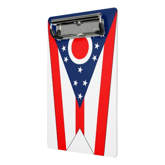 Mini-Zwischenablage mit der Flagge von Ohio, USA Mini Klemmbrett (Gewinkelt2)