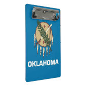 Mini-Zwischenablage mit der Flagge von Oklahoma, U Mini Klemmbrett (Schrägansicht)