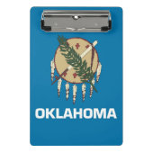 Mini-Zwischenablage mit der Flagge von Oklahoma, U Mini Klemmbrett (Vorderseite)