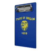 Mini-Zwischenablage mit der Flagge von Oregon, USA Mini Klemmbrett (Gewinkelt2)