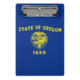 Mini-Zwischenablage mit der Flagge von Oregon, USA Mini Klemmbrett