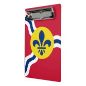 Mini-Zwischenablage mit der Flagge von St. Louis, Mini Klemmbrett (Gewinkelt2)
