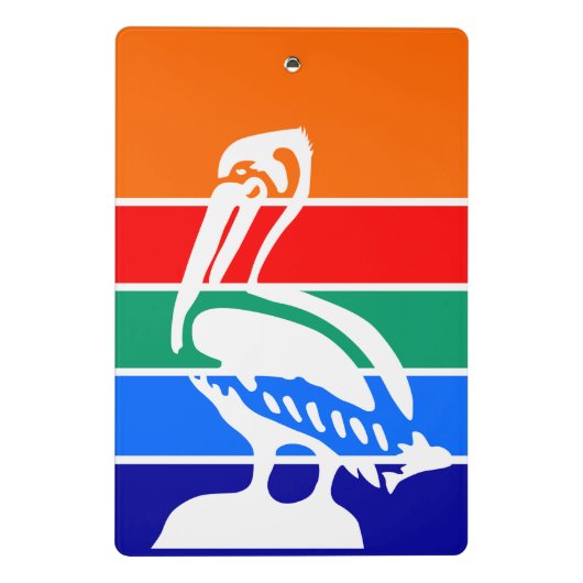 Mini-Zwischenablage mit der Flagge von St. Petersb Mini Klemmbrett (Rückseite)