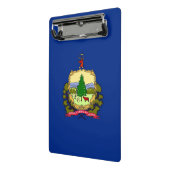 Mini-Zwischenablage mit der Flagge von Vermont, US Mini Klemmbrett (Gewinkelt2)