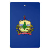 Mini-Zwischenablage mit der Flagge von Vermont, US Mini Klemmbrett (Rückseite)