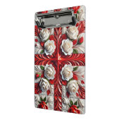 Mini-Zwischenablage mit englischer Rose Design Mini Klemmbrett (Gewinkelt2)