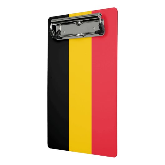 Mini-Zwischenablage mit Flagge Belgiens Mini Klemmbrett (Gewinkelt2)
