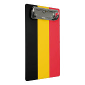 Mini-Zwischenablage mit Flagge Belgiens Mini Klemmbrett (Schrägansicht)