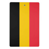 Mini-Zwischenablage mit Flagge Belgiens Mini Klemmbrett (Rückseite)