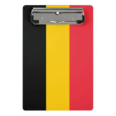 Mini-Zwischenablage mit Flagge Belgiens Mini Klemmbrett (Vorderseite)