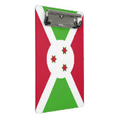 Mini-Zwischenablage mit Flagge Burundis Mini Klemmbrett (Schrägansicht)