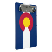 Mini-Zwischenablage mit Flagge Colorado, USA Mini Klemmbrett (Schrägansicht)