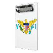 Mini-Zwischenablage mit Flagge der Jungfrau Island Mini Klemmbrett (Gewinkelt2)