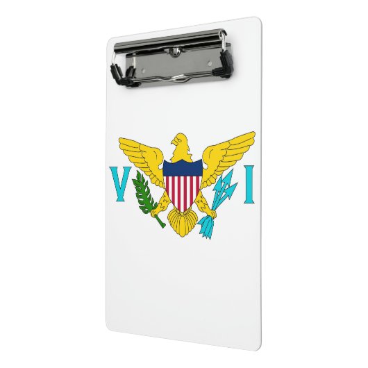 Mini-Zwischenablage mit Flagge der Jungfrau Island Mini Klemmbrett (Gewinkelt2)