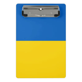 Mini-Zwischenablage mit Flagge der Ukraine Mini Klemmbrett
