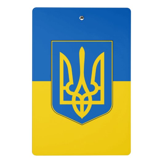 Mini-Zwischenablage mit Flagge der Ukraine Mini Klemmbrett (Rückseite)