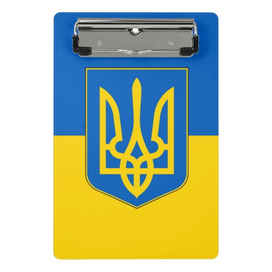 Mini-Zwischenablage mit Flagge der Ukraine Mini Klemmbrett (Vorderseite)