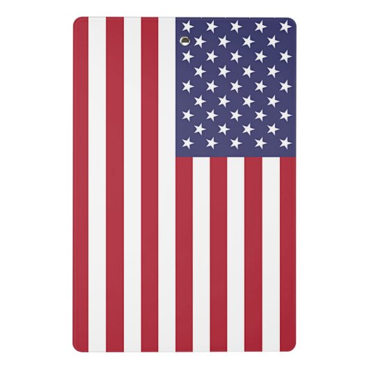 Mini-Zwischenablage mit Flagge der USA Mini Klemmbrett (Rückseite)