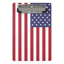 Mini-Zwischenablage mit Flagge der USA Mini Klemmbrett