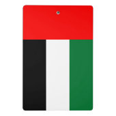 Mini-Zwischenablage mit Flagge der VAE Mini Klemmbrett (Rückseite)