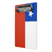Mini-Zwischenablage mit Flagge des Chilen Mini Klemmbrett (Gewinkelt2)