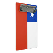 Mini-Zwischenablage mit Flagge des Chilen Mini Klemmbrett (Schrägansicht)