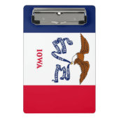Mini-Zwischenablage mit Flagge des Iowa-Staat, USA Mini Klemmbrett (Vorderseite)