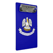 Mini-Zwischenablage mit Flagge des Staat Louisiana Mini Klemmbrett (Schrägansicht)