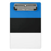 Mini-Zwischenablage mit Flagge Estlands Mini Klemmbrett (Vorderseite)