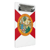Mini-Zwischenablage mit Flagge Floridas, USA Mini Klemmbrett (Schrägansicht)