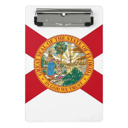 Mini-Zwischenablage mit Flagge Floridas, USA Mini Klemmbrett (Vorderseite)