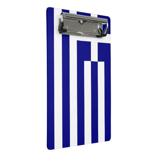 Mini-Zwischenablage mit Flagge Griechenlands Mini Klemmbrett (Schrägansicht)