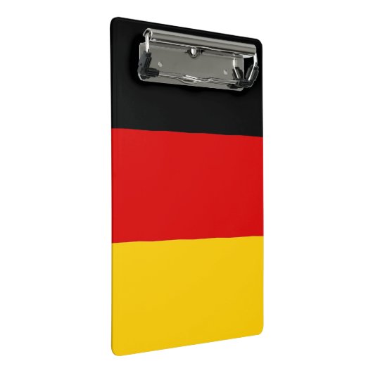 Mini-Zwischenablage mit Flagge in Deutschland Mini Klemmbrett (Schrägansicht)