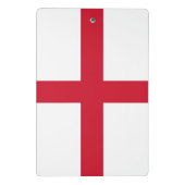Mini-Zwischenablage mit Flagge in England, Vereini Mini Klemmbrett (Rückseite)