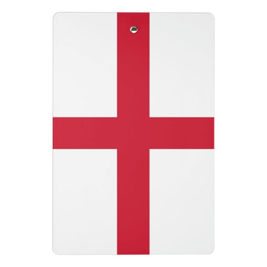 Mini-Zwischenablage mit Flagge in England, Vereini Mini Klemmbrett (Rückseite)