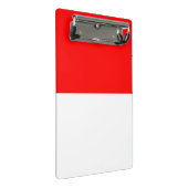 Mini-Zwischenablage mit Flagge Indonesiens Mini Klemmbrett (Schrägansicht)